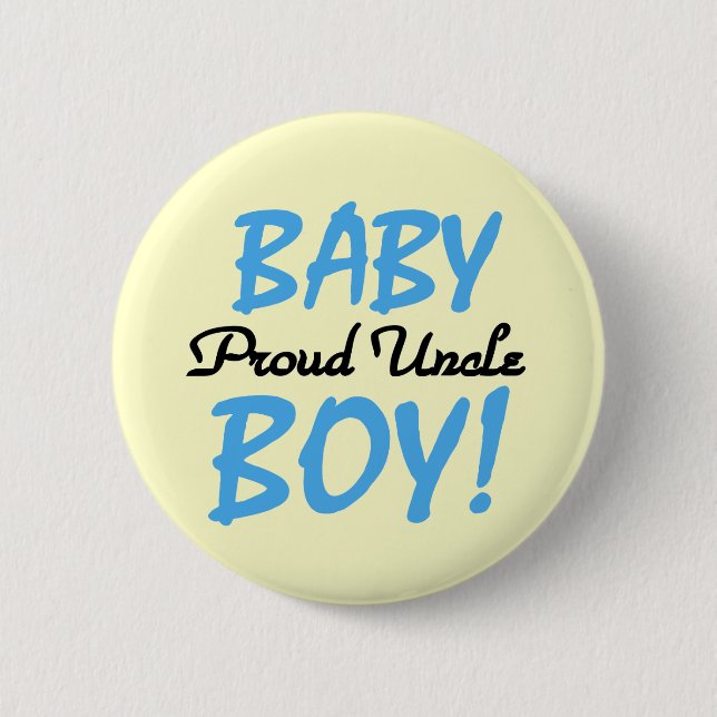 Badge Rond 5 Cm T-shirts et cadeaux pour bébé Oncle Fiers (Devant)