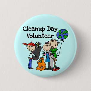 Badge Rond 5 Cm T-shirts et cadeaux pour bénévoles de la Journée d