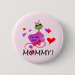 Badge Rond 5 Cm T-shirts et cadeaux pour maman nouvelle grenouille