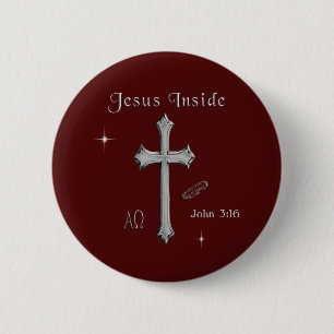 Badge Rond 5 Cm T-shirts Jésus