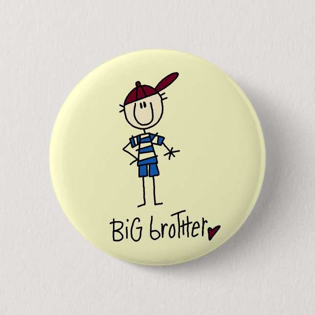 Badge Rond 5 Cm T-shirts personnalisés et cadeaux de frère (Devant)