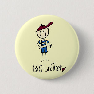 Badge Rond 5 Cm T-shirts personnalisés et cadeaux de frère