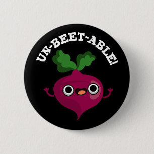 Badge Rond 5 Cm Table de betteraves mignonne Veggie Beet Pun Dark
