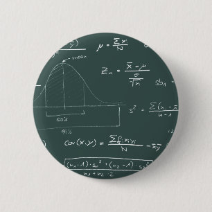 Badge Rond 5 Cm Tableau noir de statistiques