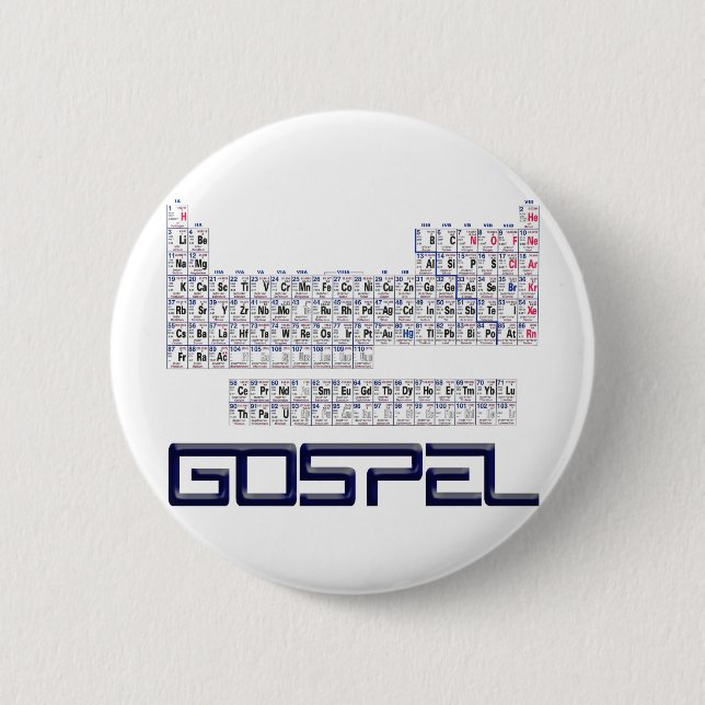 Badge Rond 5 Cm Tableau périodique = évangile (Devant)