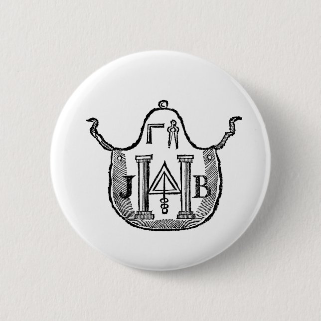 Badge Rond 5 Cm Tablier colonial (Devant)