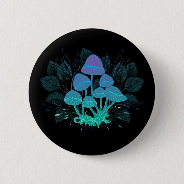 Badge Rond 5 Cm Tabourets dans Bushes (Devant)