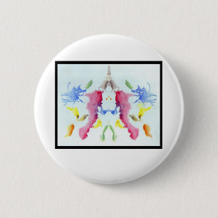 Badge Rond 5 Cm Tache d'encre 10,0 de Rorschach