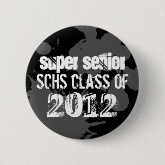 Badge Rond 5 Cm Tache d'encre noire classe de terminale de l'école