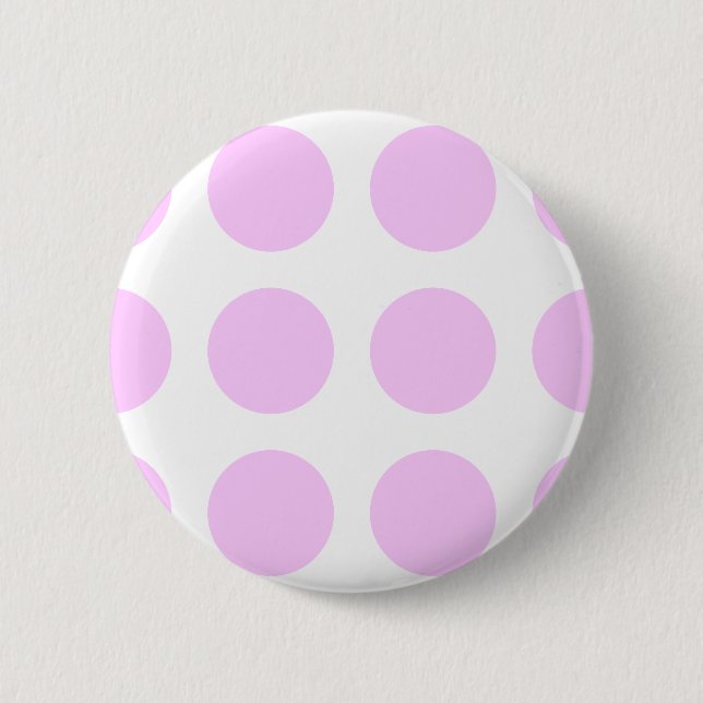Badge Rond 5 Cm Taches à pois roses (Devant)