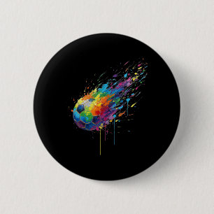 Badge Rond 5 Cm Taches de peinture Tie-dye Supporters de joueurs d