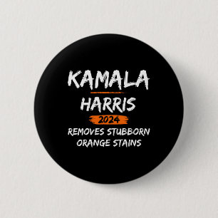 Badge Rond 5 Cm Taches orange tenaces Kamala Harris-2024