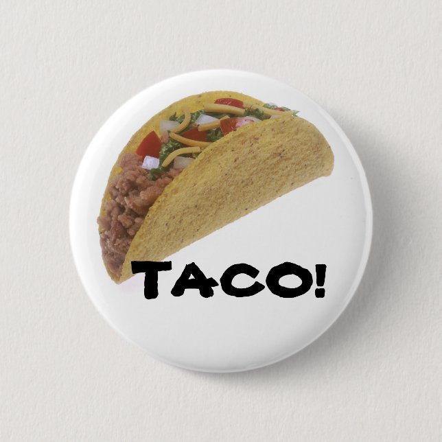 BADGE ROND 5 CM TACO ! (Devant)