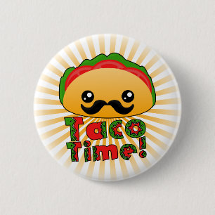 Badge Rond 5 Cm Taco Time