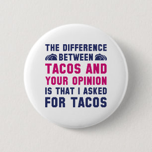 Badge Rond 5 Cm Tacos Et Votre Opinion