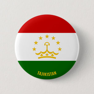 Badge Rond 5 Cm Tadjikistan Drapeau de charme patriotique