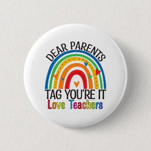 Badge Rond 5 Cm Tag You It Fin De L'Année Professeur Ra