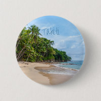 Tahiti Sand Beach Ciel bleu Palmiers