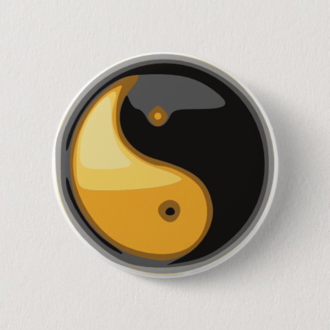 Badge Rond 5 Cm Taijitu_jaune (Devant)