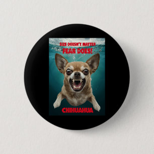 Badge Rond 5 Cm Taille ne ...la peur le fait! Autocollant
