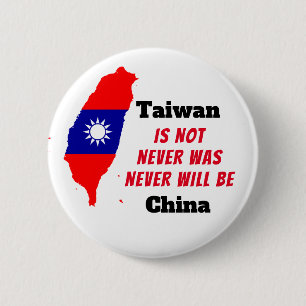 Badge Rond 5 Cm Taïwan n'est pas la Chine