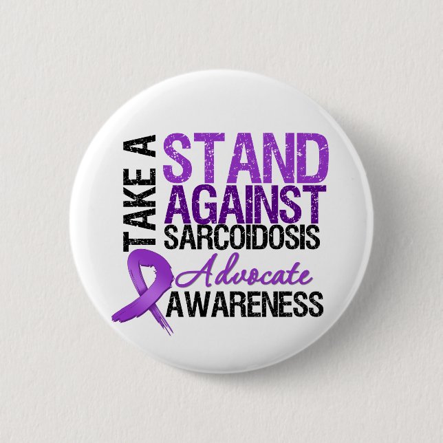 Badge Rond 5 Cm Take a Stand Against Sarcoidosis (Devant)
