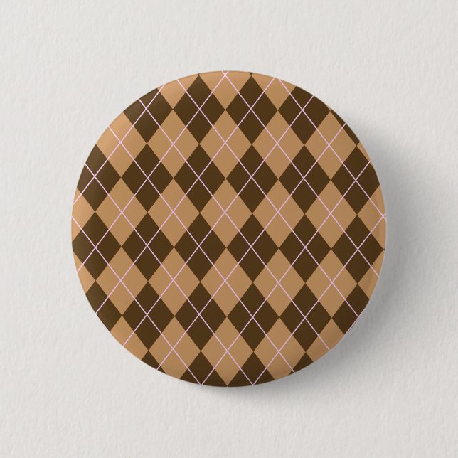 Badge Rond 5 Cm Talent à motifs de losanges (Devant)