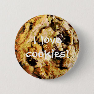 Badge Rond 5 Cm Talent de bouton de gâteau aux pépites de chocol