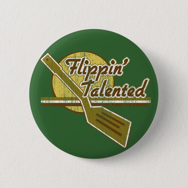Badge Rond 5 Cm Talent de Flippin (Devant)