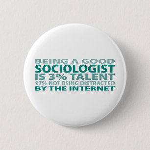 Badge Rond 5 Cm Talent du sociologue 3%