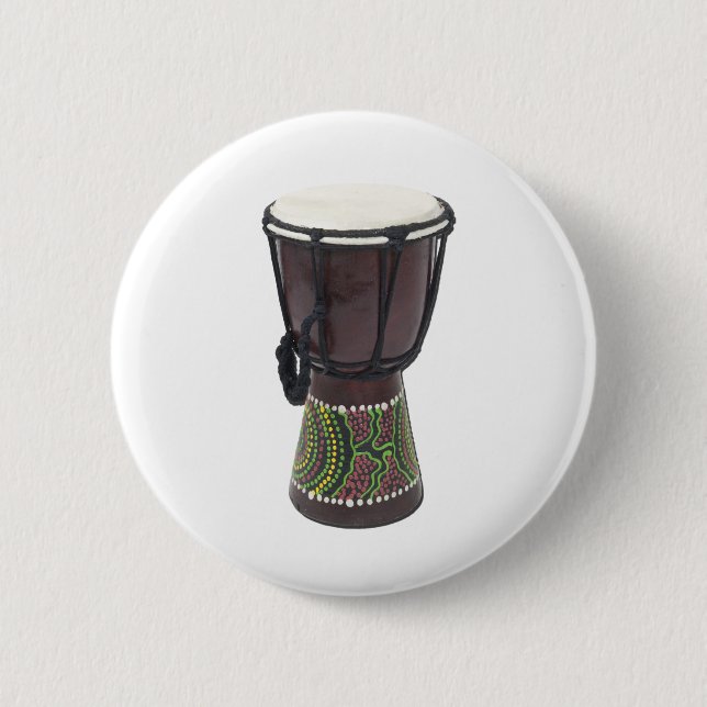Badge Rond 5 Cm TallDjembeDrum070111 (Devant)
