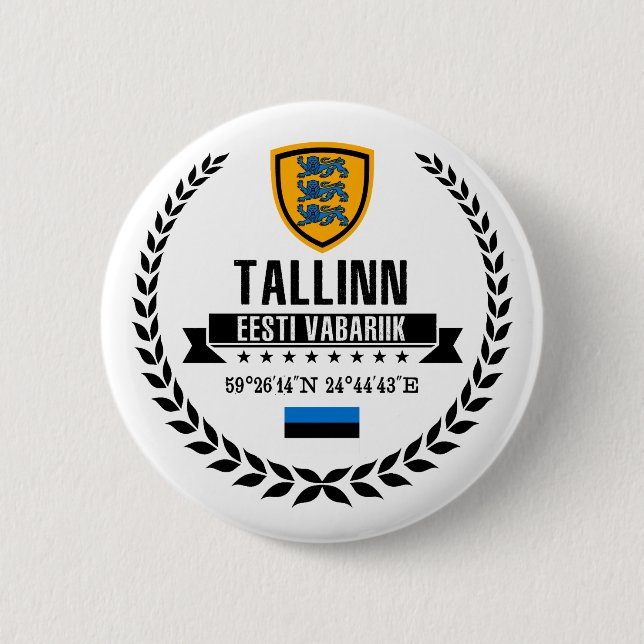 Badge Rond 5 Cm Tallinn (Devant)