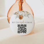 Badge Rond 5 Cm TALLULAH Terracotta Acheter Mariée une boisson Cod<br><div class="desc">Cette bachelorette acheter à la mariée une boisson code QR bouton comprend des flores d'aquarelle en terre cuite et un combo de police boho amusant. Échangez facilement le code QR avec votre Venmo, CashApp ou tout autre service payant. Ces cartes sont si amusantes pour un week-end de bachelorette ! Pour...</div>