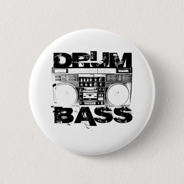 Badge Rond 5 Cm Tambour et basse (Devant)
