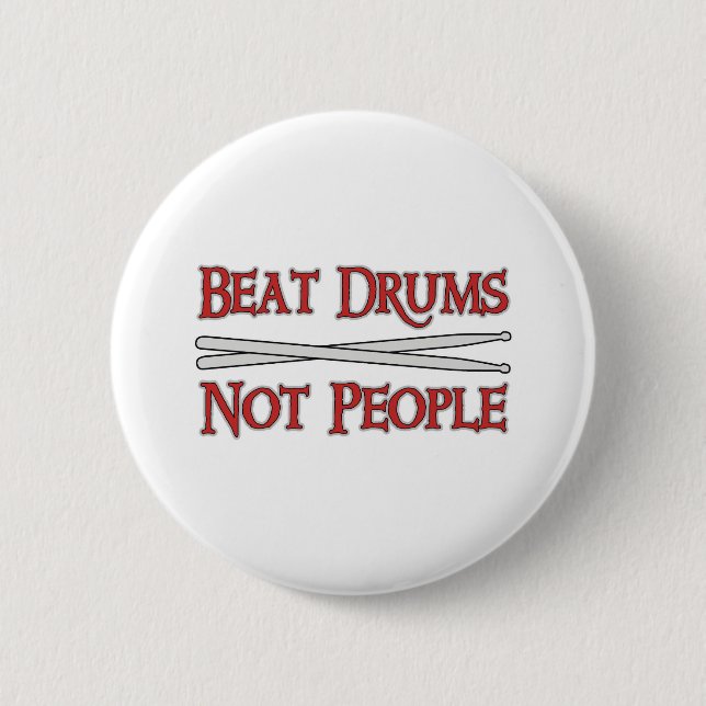 Badge Rond 5 Cm Tambours de battement (Devant)