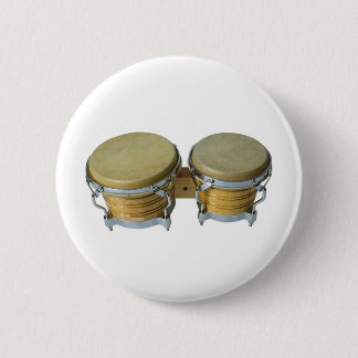 Badge Rond 5 Cm Tambours de bongo