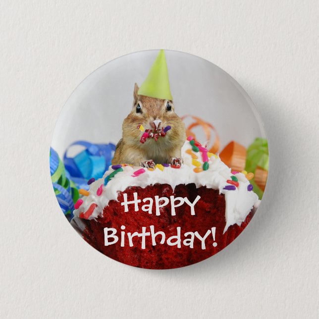 Badge Rond 5 Cm Tamia d'anniversaire (Devant)