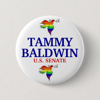 Badge Rond 5 Cm Tammy Baldwin POUR le SÉNAT