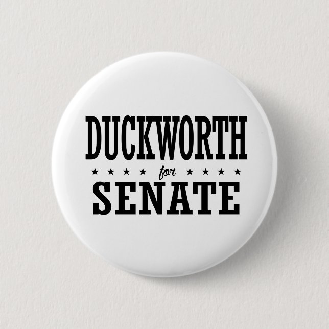 Badge Rond 5 Cm Tammy Duckworth pour le sénat 2016 (Devant)