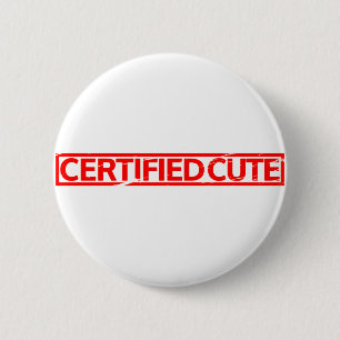 Badge Rond 5 Cm Tampon mignon certifié