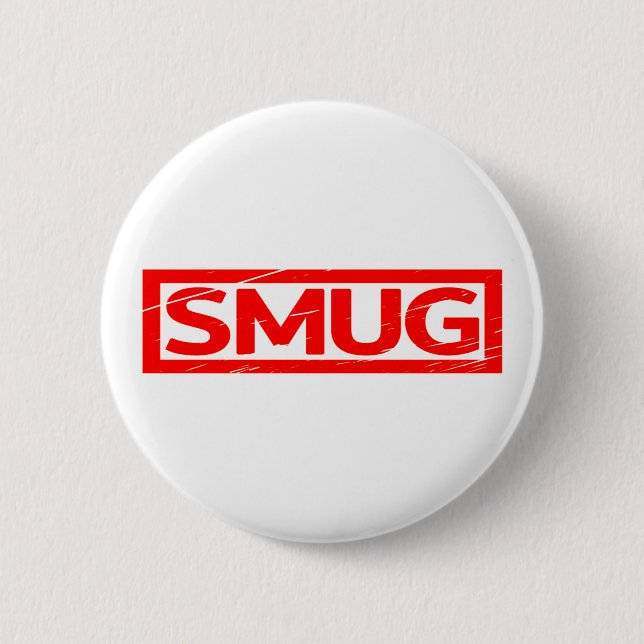 Badge Rond 5 Cm Tampon Smug (Devant)