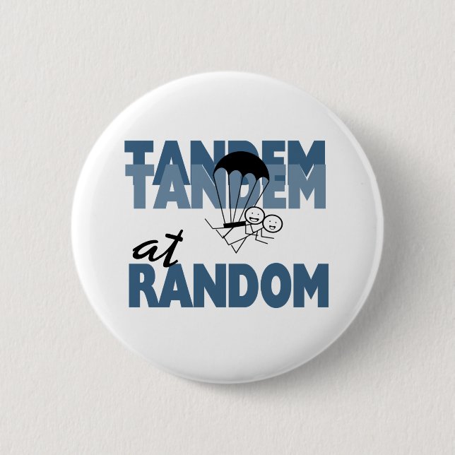 Badge Rond 5 Cm Tandem au hasard (Devant)