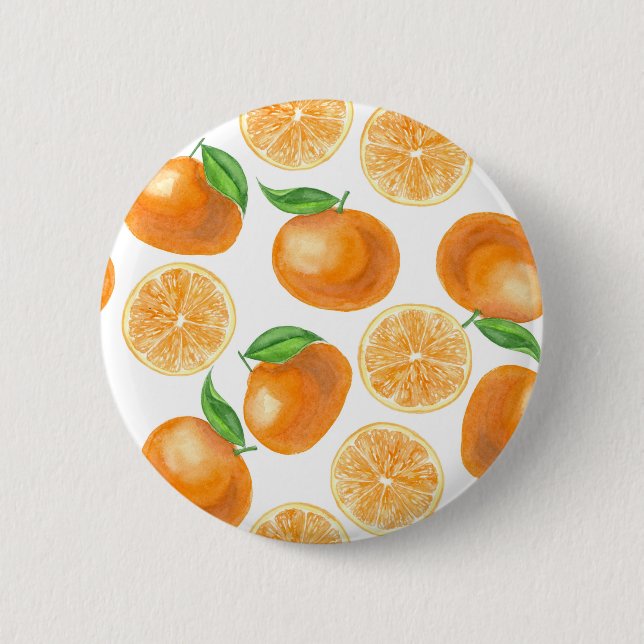 Badge Rond 5 Cm Tangères d'aquarelle (Devant)