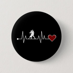 Badge Rond 5 Cm Tango Dance Couple Danser cadeau Heartbeat