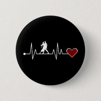 Badge Rond 5 Cm Tango Dance Couple Danser cadeau Heartbeat