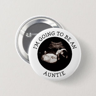 Badge Rond 5 Cm Tante à venir t Image d'échographie de Baby Show