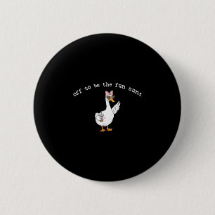 Badge Rond 5 Cm Tante amusante drôle d'oie
