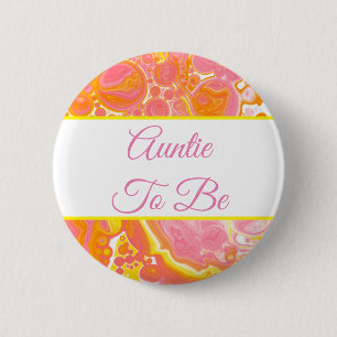 Badge Rond 5 Cm Tante BABY SHOWER