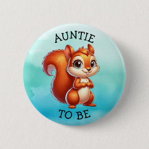 Badge Rond 5 Cm Tante Baby shower des créations forestières