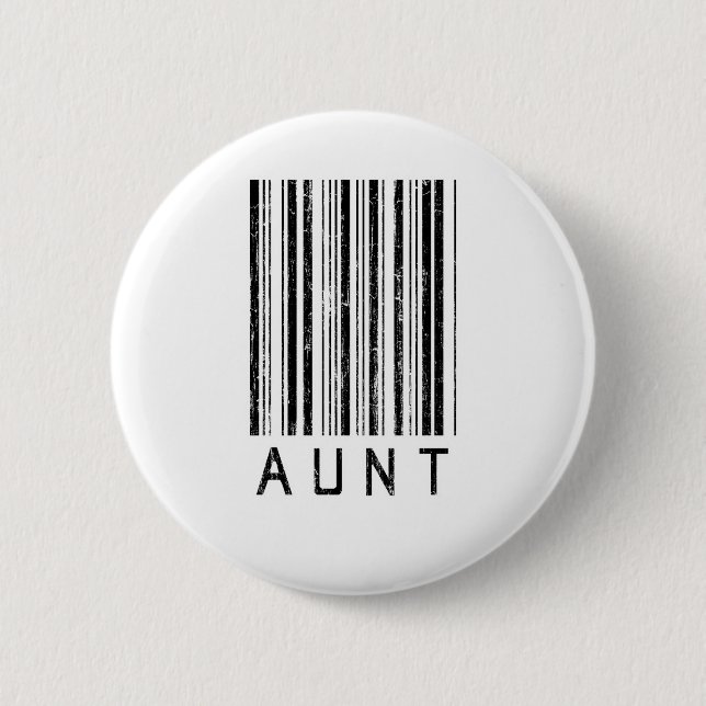 Badge Rond 5 Cm Tante Barcode (Devant)